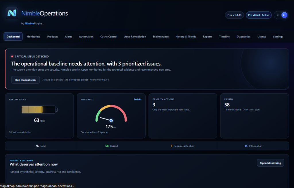 Operations — Pro